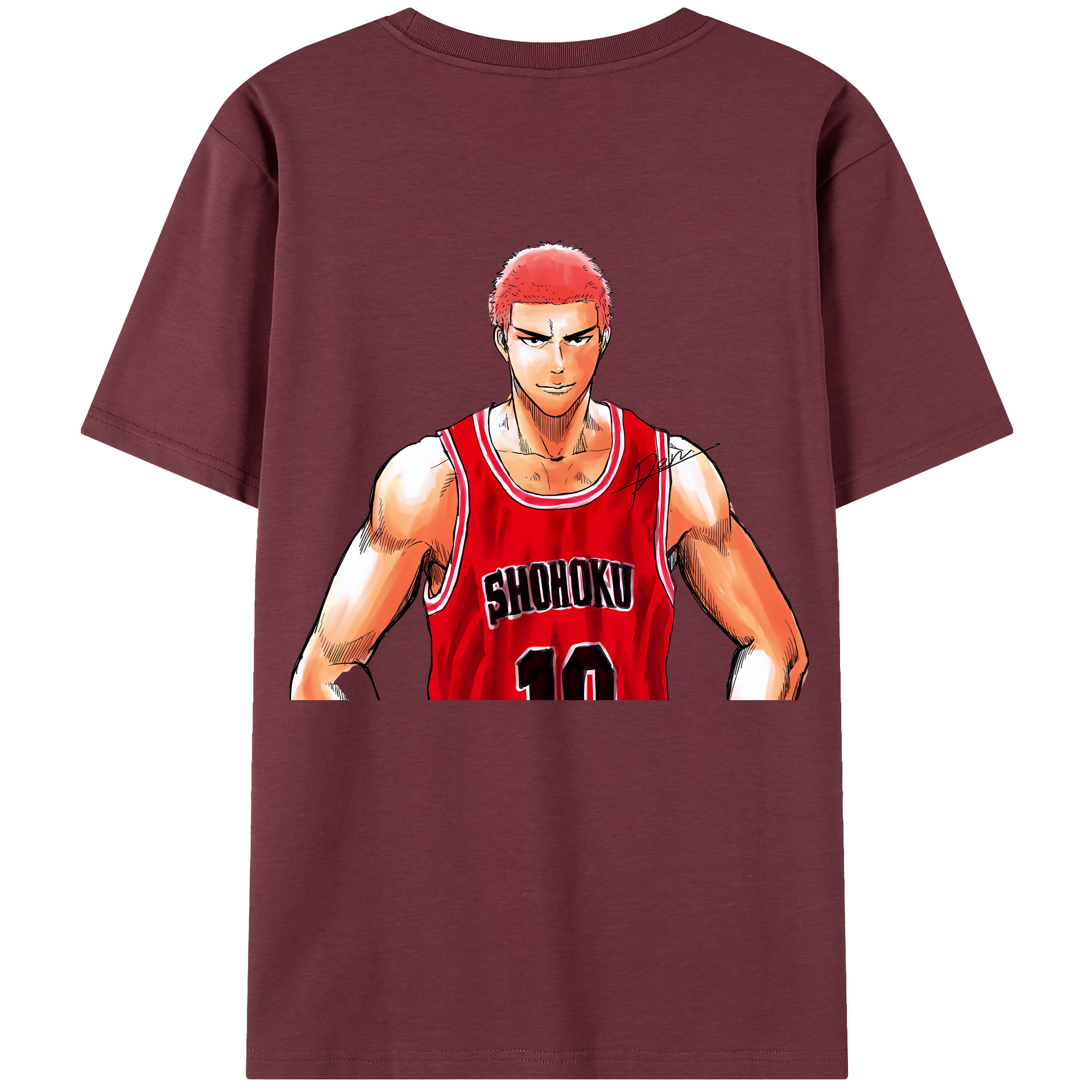 SLAM DUNK／スラムダンク 綿100％半袖Tシャツ（背面プリント）